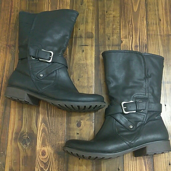 Bare Traps Saldana Mid Calf Moto Black 